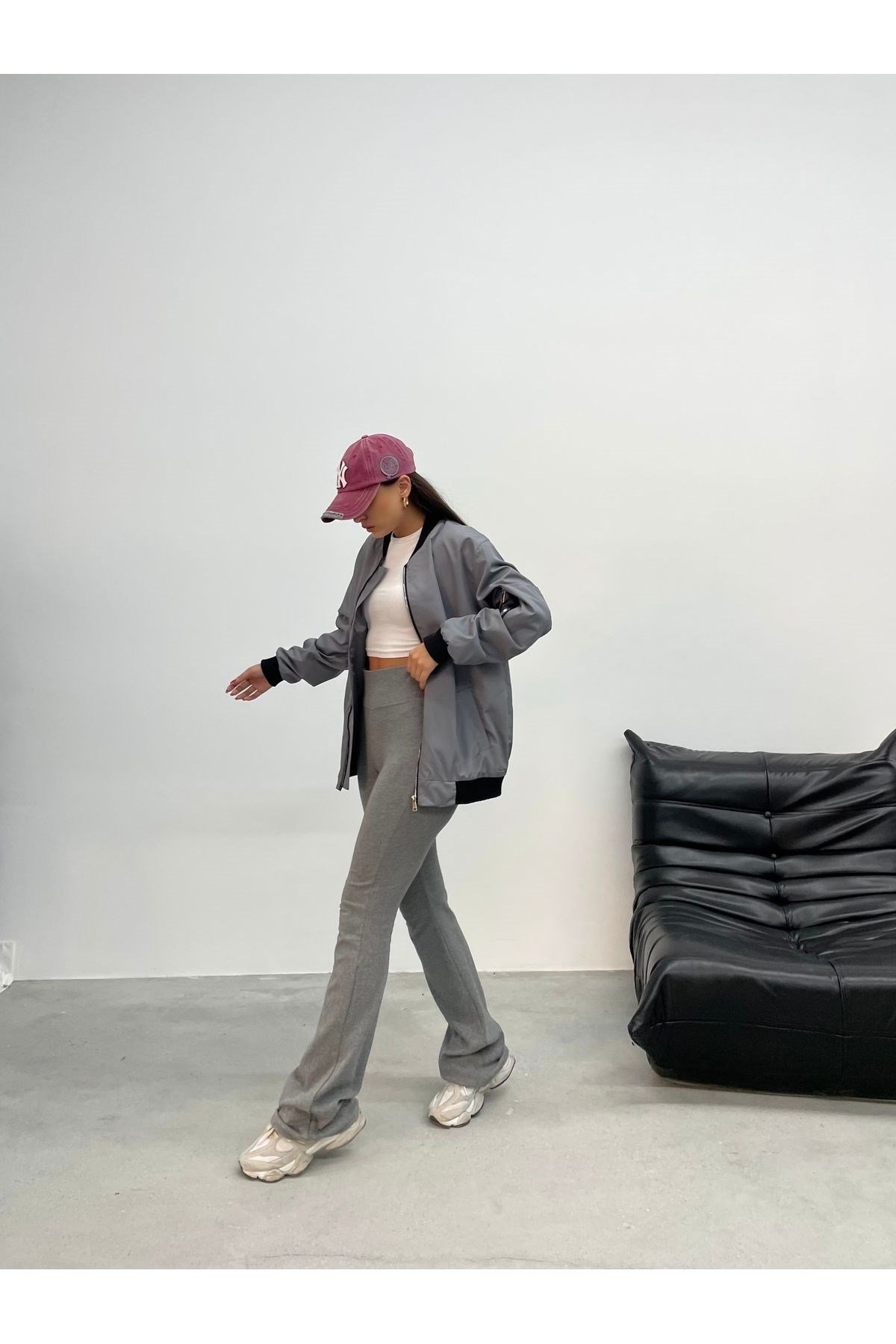 Unisex Oversize Bomber Ceket