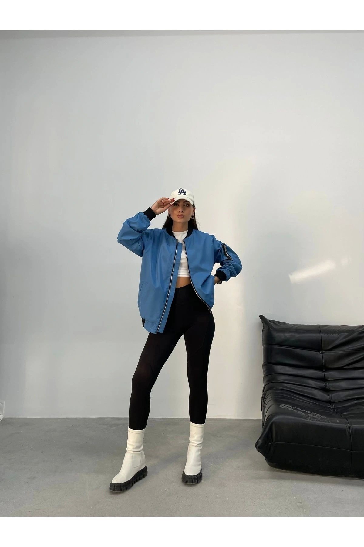 Unisex Oversize Bomber Ceket
