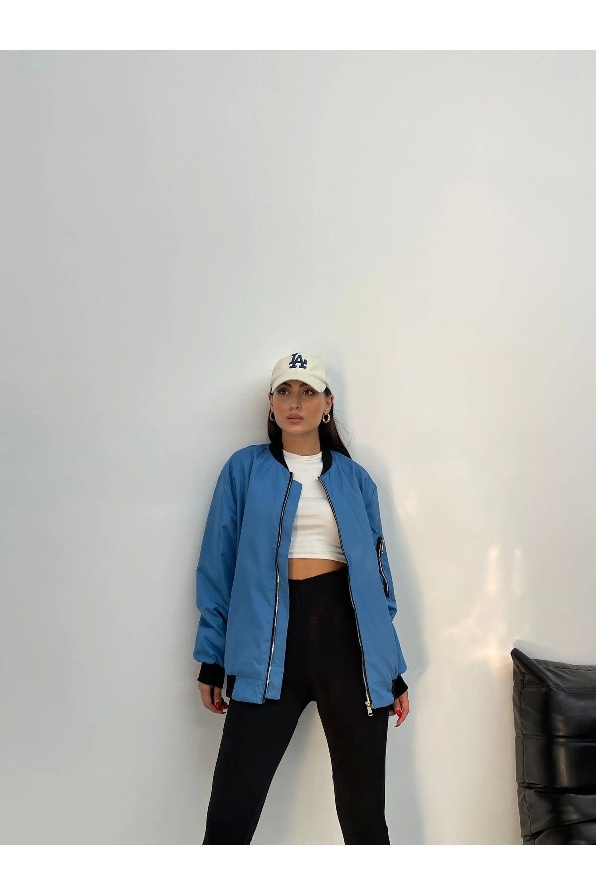 Unisex Oversize Bomber Ceket