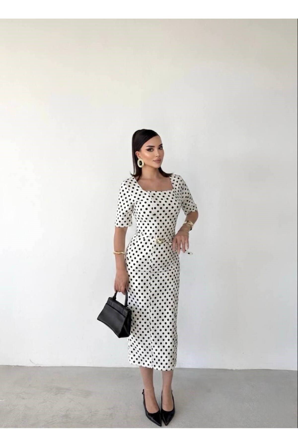 ZR model Maxi Boy Kemerli Elbise