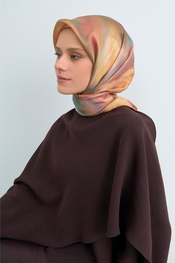 Armine İpek Eşarp 2026 Yaz 9513-88 Çok Renkli