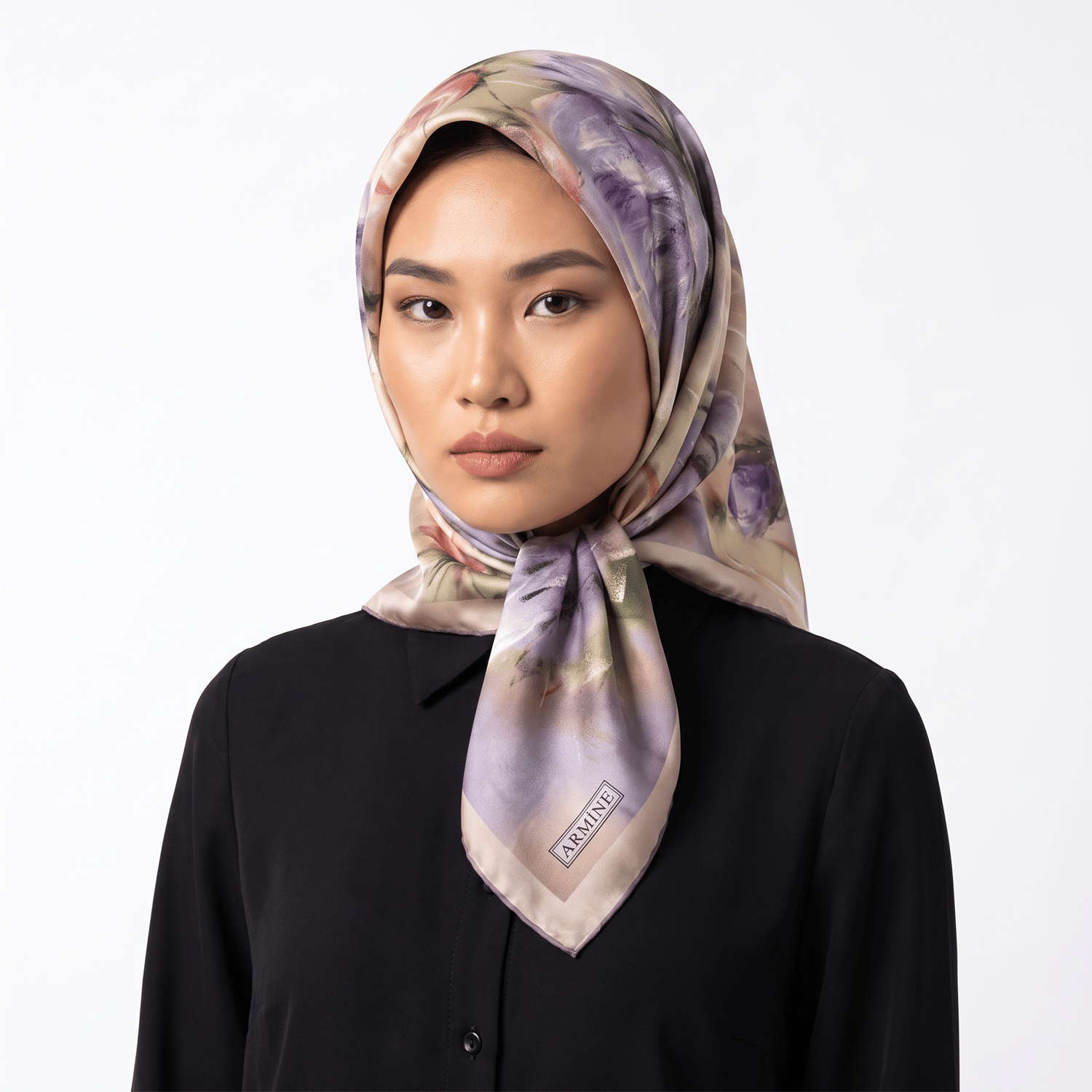 Armine İpek Eşarp 2026 Yaz 9515-84 Pembe