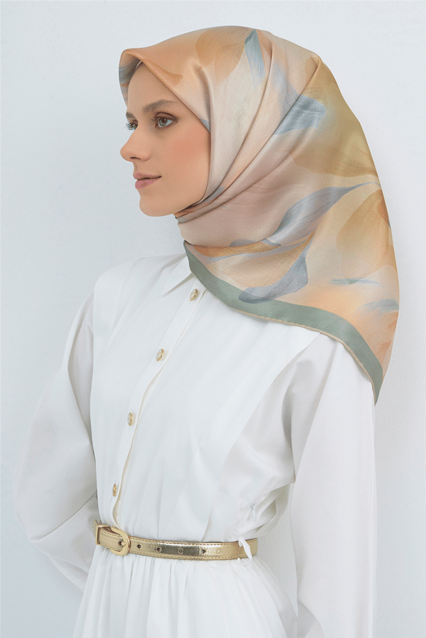 Armine İpek Eşarp 2026 Yaz 9519-37 Çok Renkli
