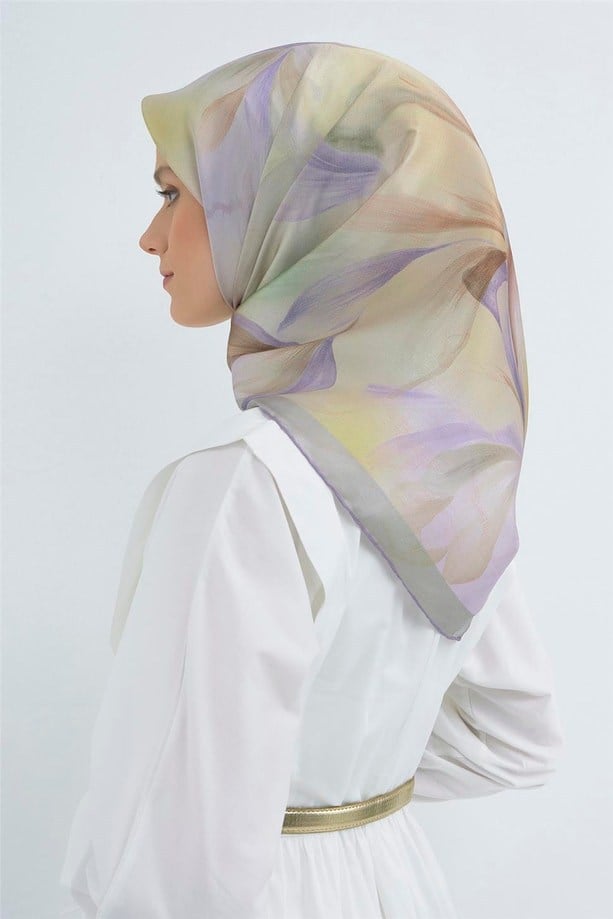 Armine İpek Eşarp 2026 Yaz 9519-84 Lila