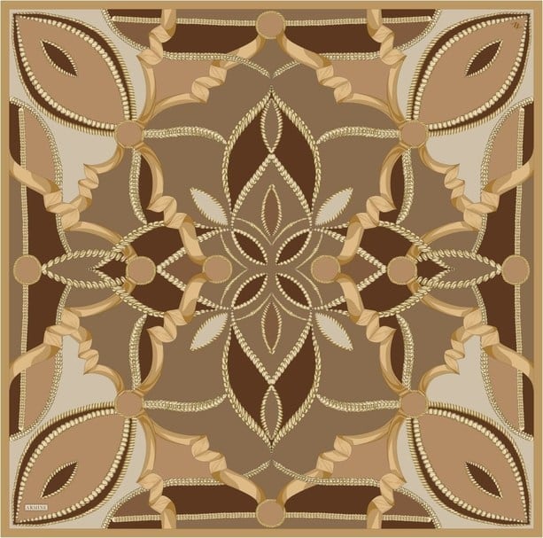 Armine İpek Eşarp 2026 Yaz 9531-07 Camel