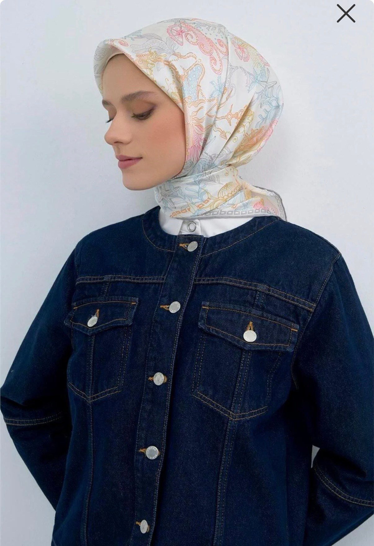 Armine İpek Eşarp 2026 Yaz 9545-81 Ekru