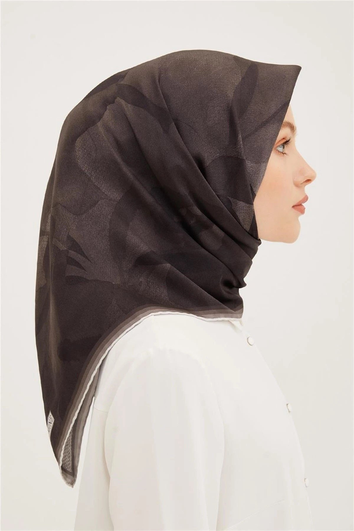 Armine Nostalji İpek Eşarp 8953-51 Siyah