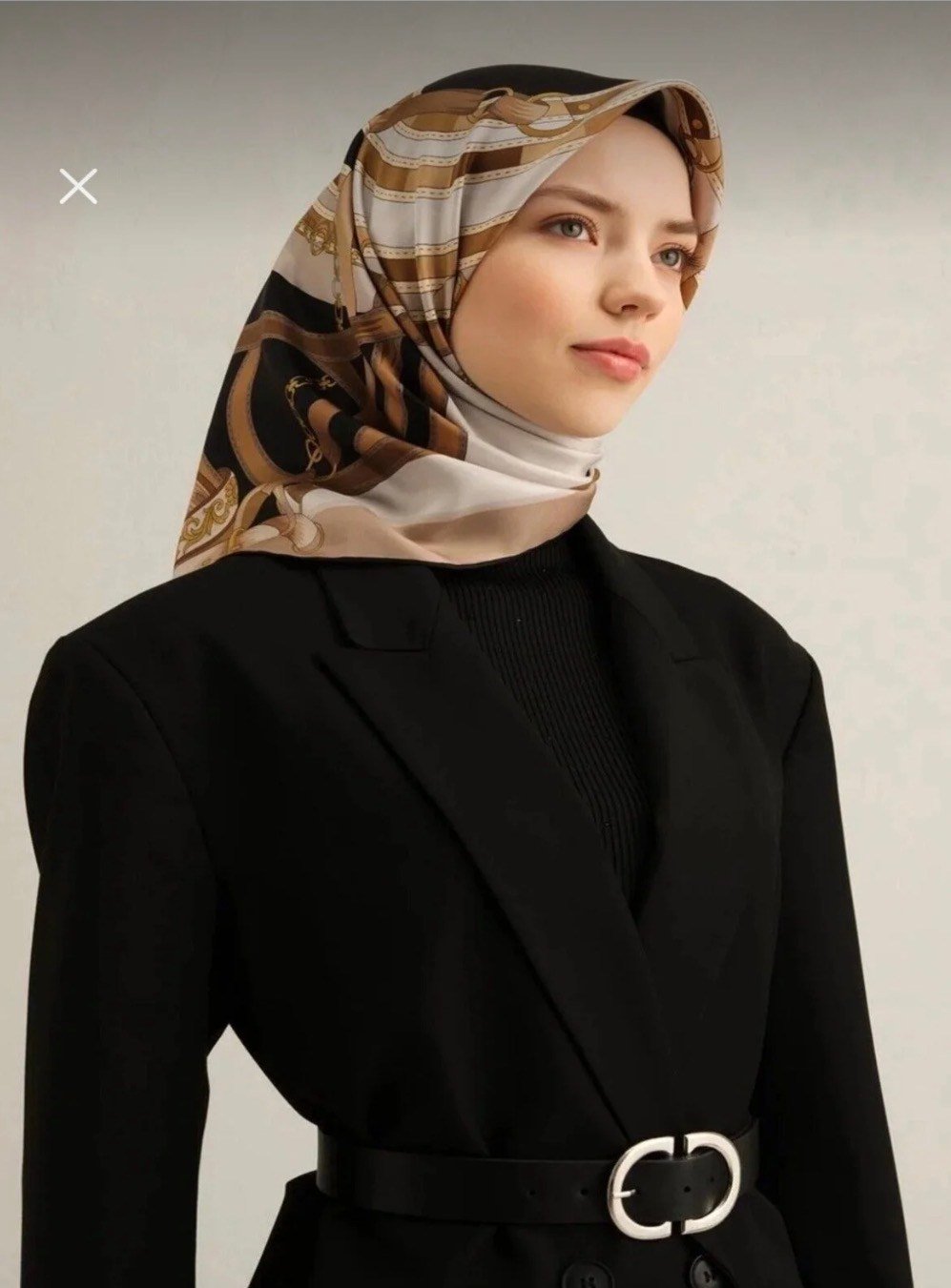 Armine Nostalji İpek Eşarp 9315-03 Siyah
