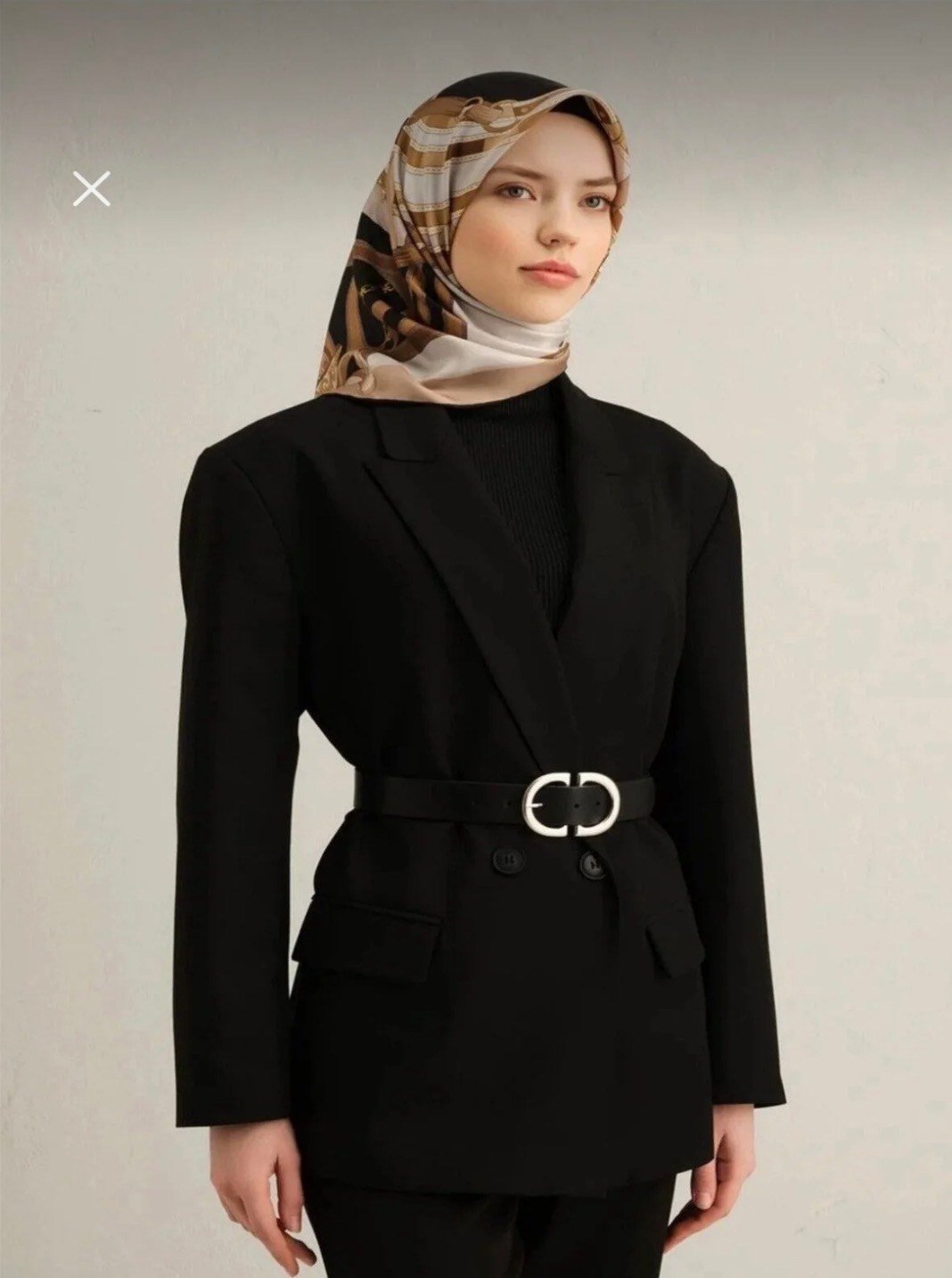 Armine Nostalji İpek Eşarp 9315-03 Siyah