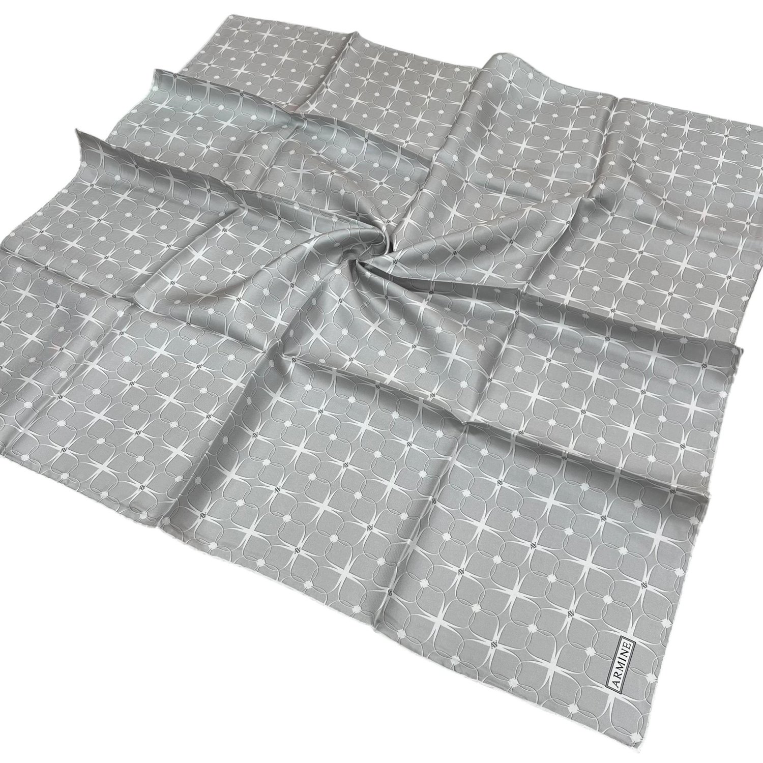 Armine Nostalji Sura İpek Eşarp 9207-02 Gri