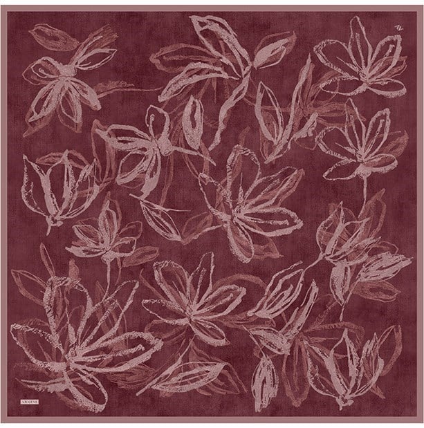 Armine Twill İpek Eşarp 9600-50 Bordo