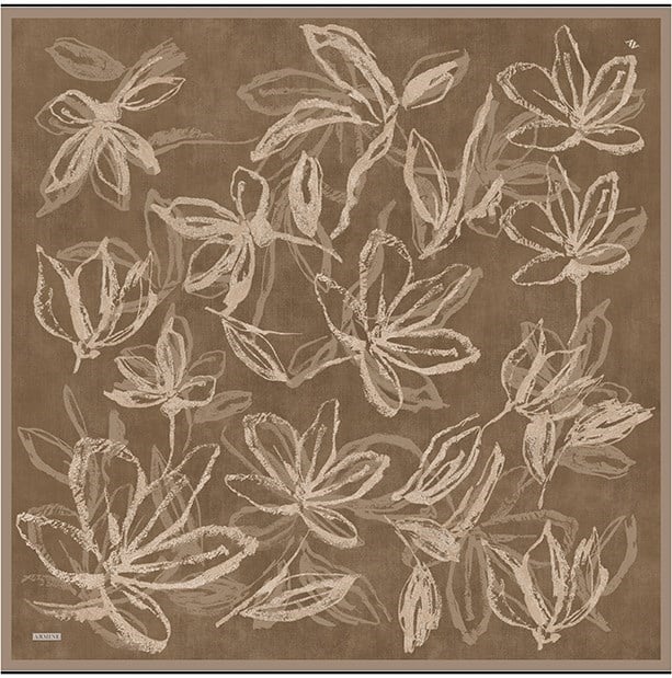 Armine Twill İpek Eşarp 9600-82 Gold