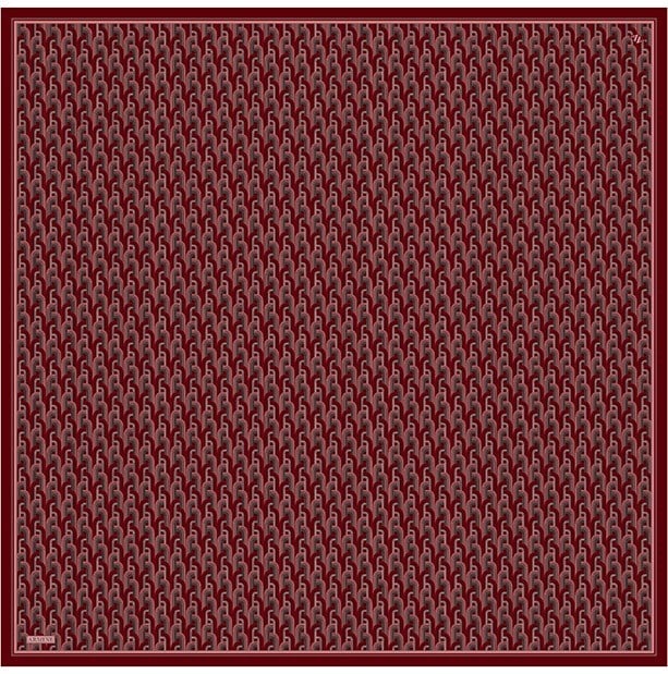 Armine Twill İpek Eşarp 9604-03 Kırmızı