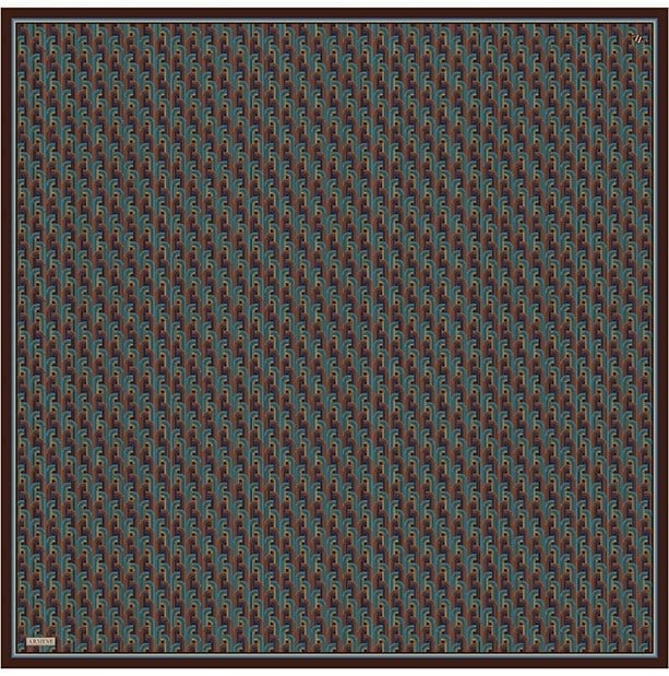 Armine Twill İpek Eşarp 9604-09 Mavi