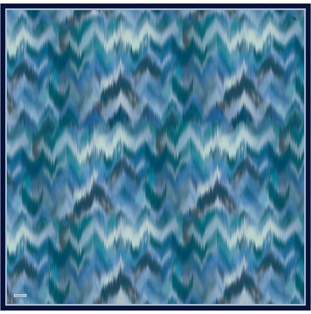 Armine Twill İpek Eşarp 9605-34 Sax Mavisi