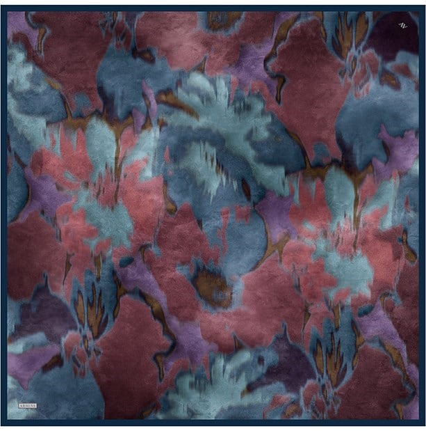 Armine Twill İpek Eşarp 9606-32 Mavi