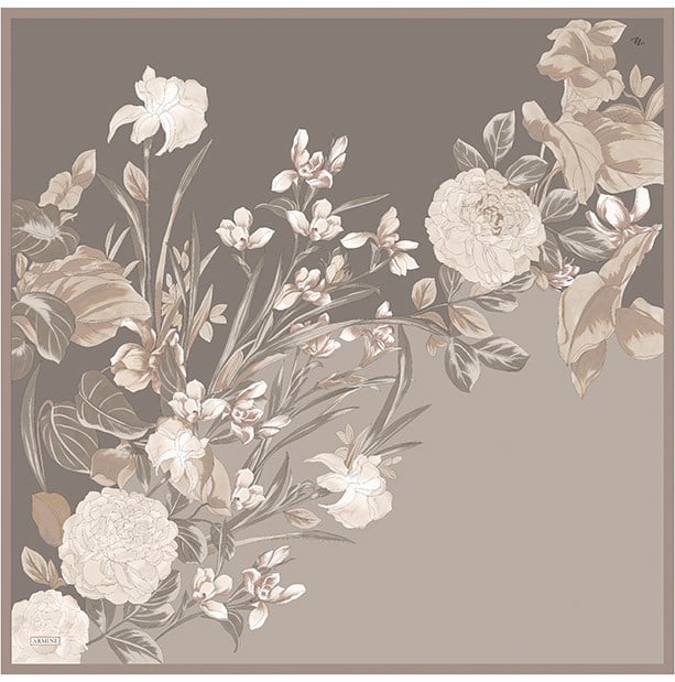 Armine Twill İpek Eşarp 9608-09 Gri