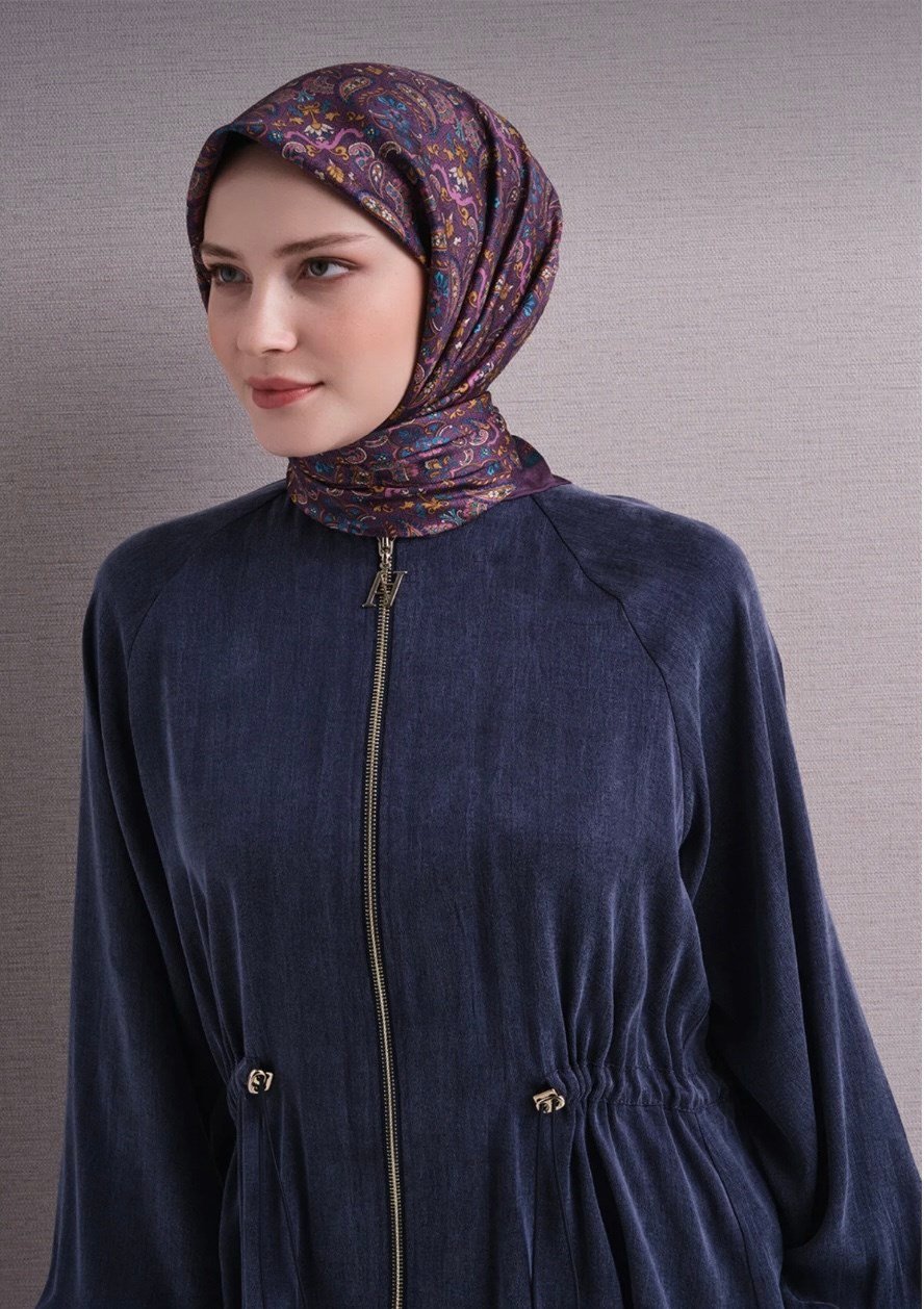 Armine Twill İpek Eşarp 9609-85 Mürdüm