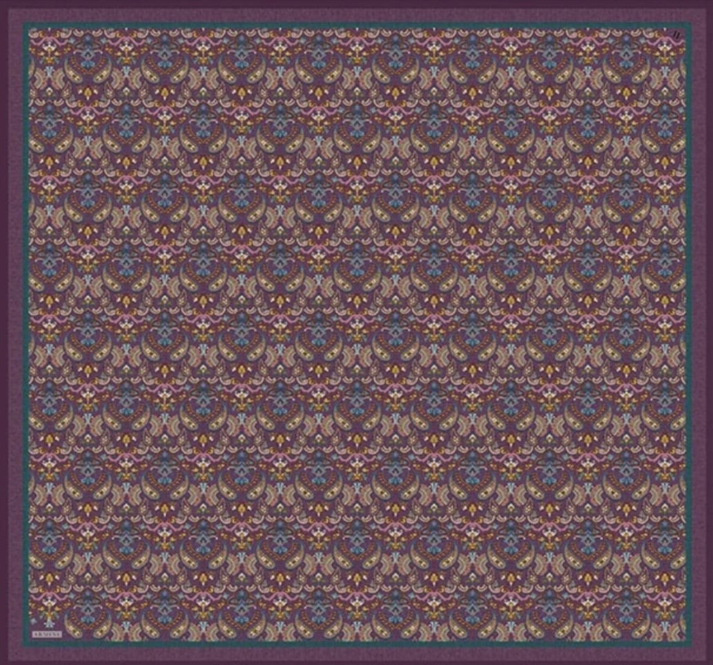 Armine Twill İpek Eşarp 9609-85 Mürdüm