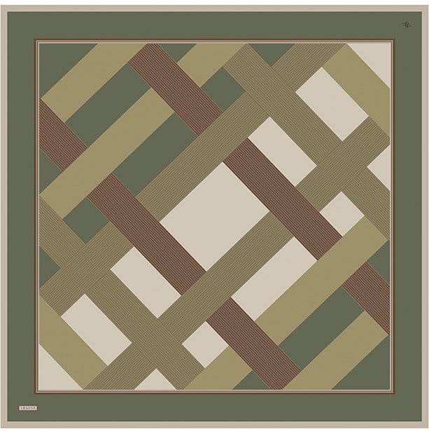 Armine Twill İpek Eşarp 9610-31 Yeşil