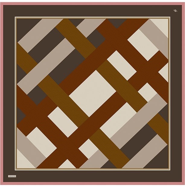 Armine Twill İpek Eşarp 9610-83 Kiramit