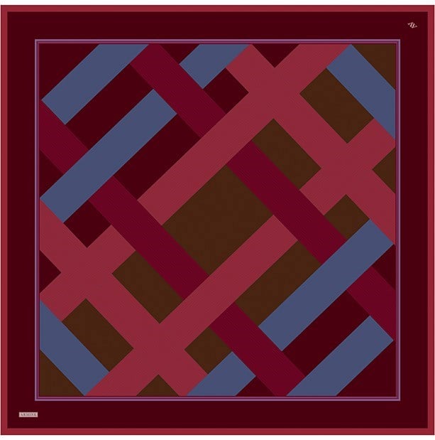 Armine Twill İpek Eşarp 9610-89 Bordo