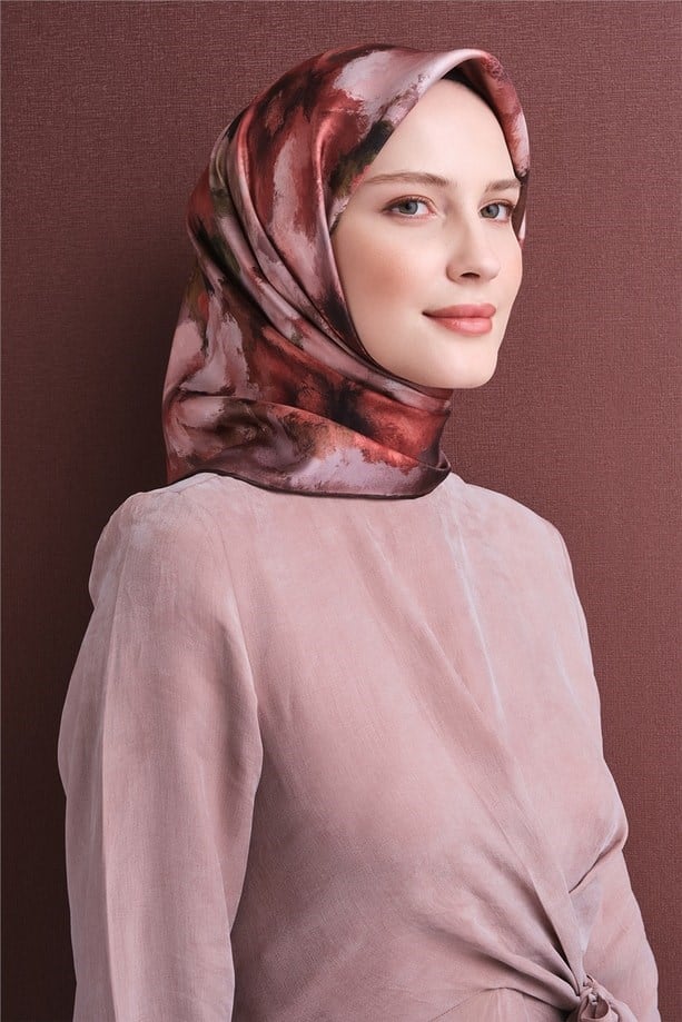 Armine Twill İpek Eşarp 9613-33 Yavru Ağızı