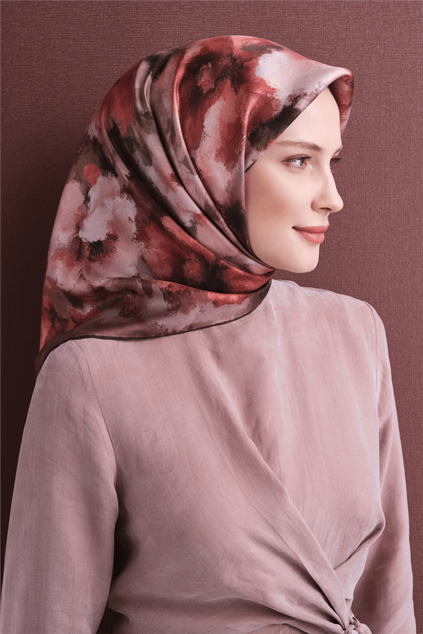 Armine Twill İpek Eşarp 9613-33 Yavru Ağızı