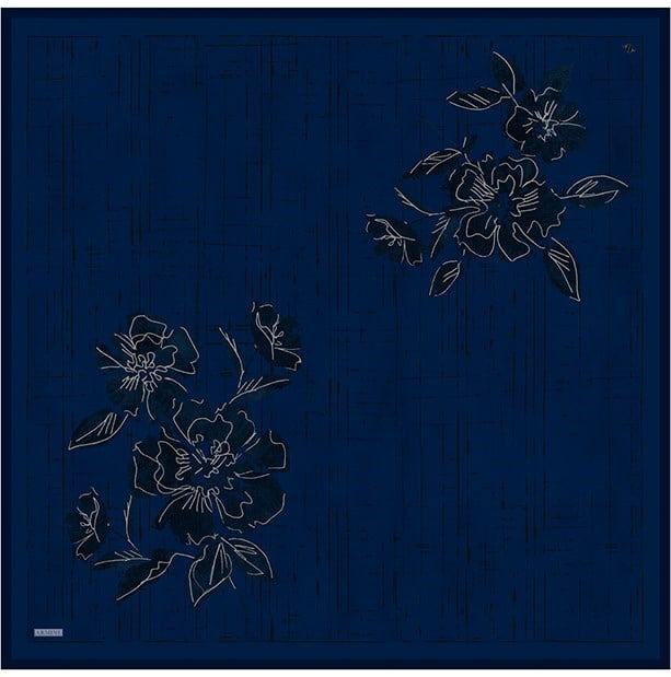 Armine Twill İpek Eşarp 9617-59 Lacivert