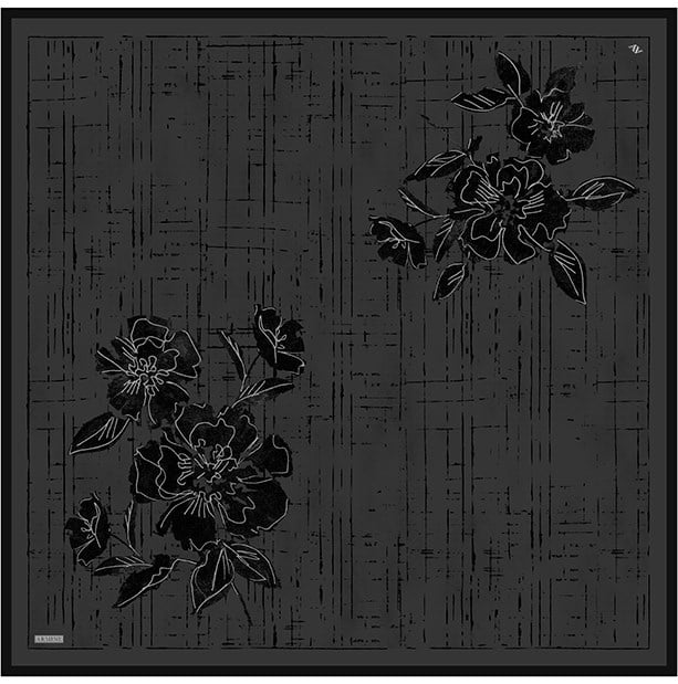 Armine Twill İpek Eşarp 9617-80 Siyah