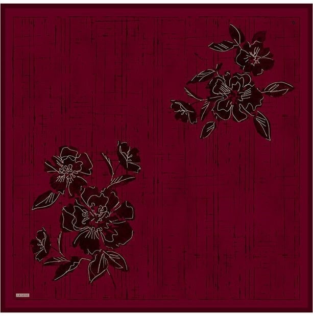 Armine Twill İpek Eşarp 9617-81 Bordo