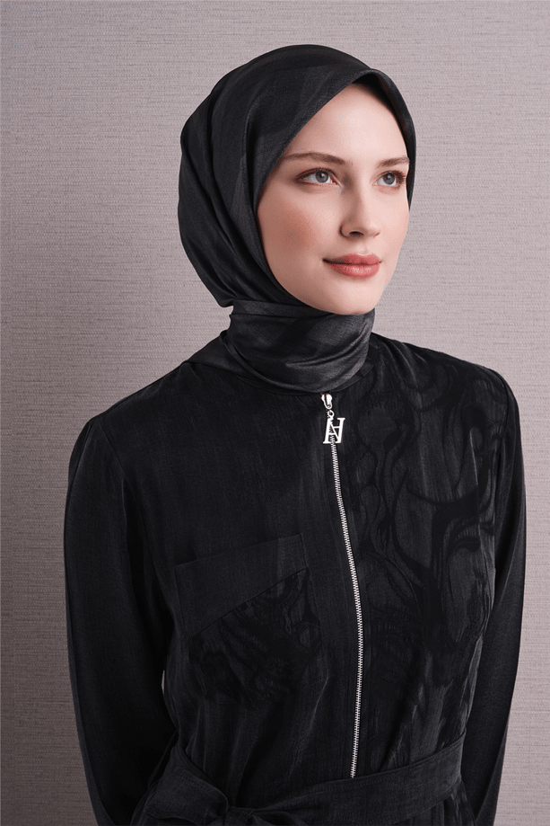 Armine Twill İpek Eşarp 9618-34 Siyah