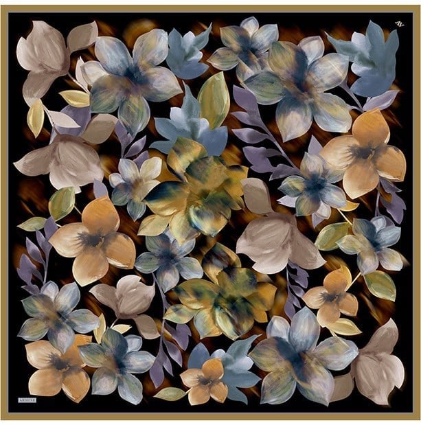 Armine Twill İpek Eşarp 9623-36 Siyah