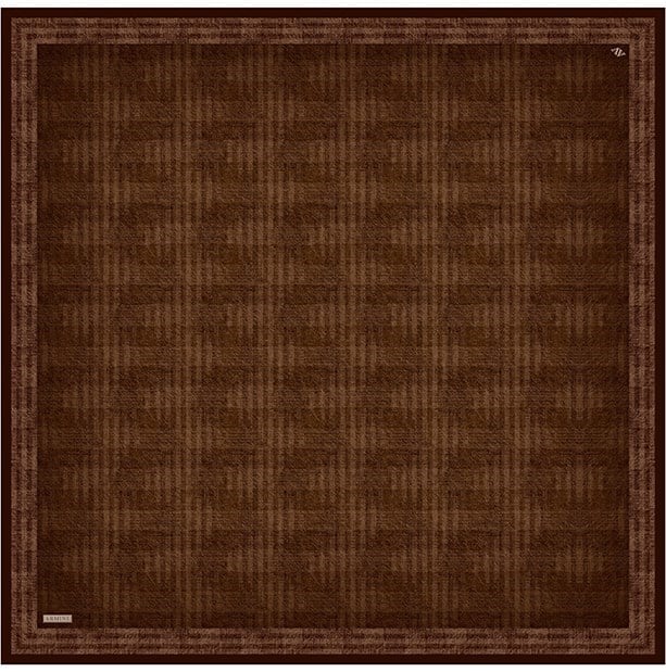 Armine Twill İpek Eşarp 9628-83 Kahverengi