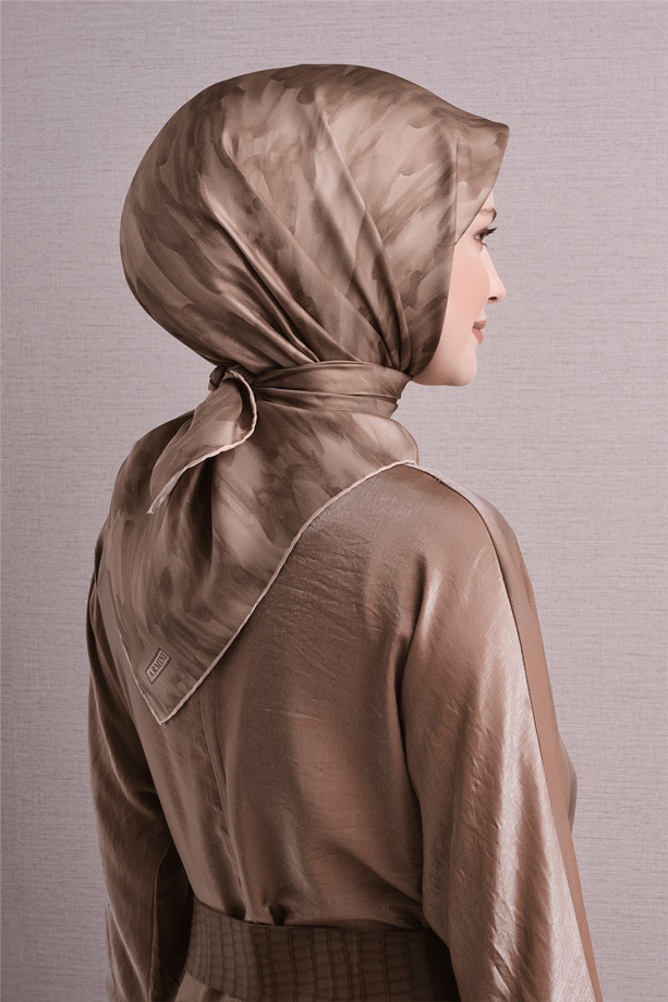 Armine Twill İpek Eşarp 9630-34 Vizon