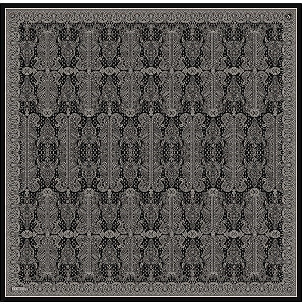 Armine Twill İpek Eşarp 9631-83 Siyah