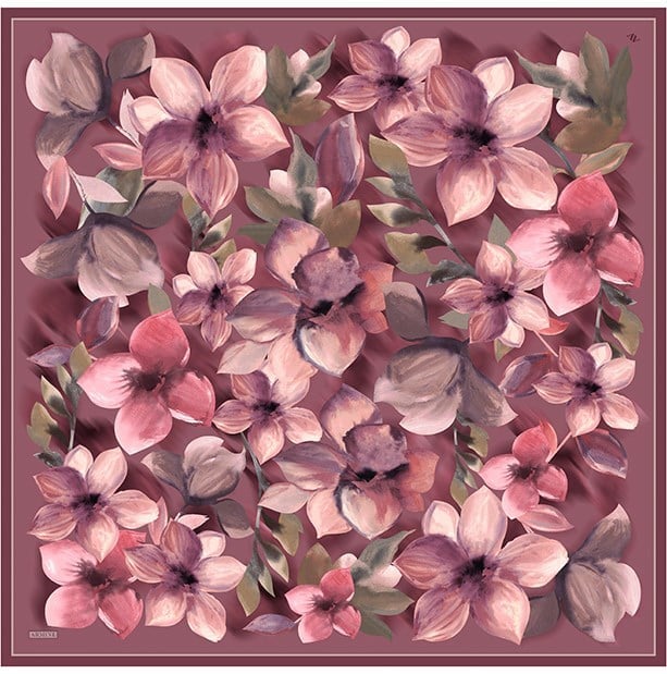 Armine Twill İpek Eşarp 9632-01 Pembe