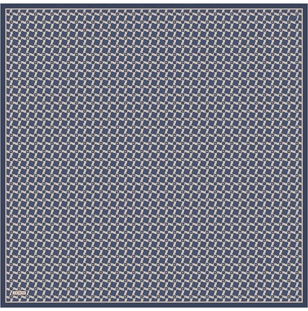 Armine Twill İpek Eşarp 9636-34 Mavi