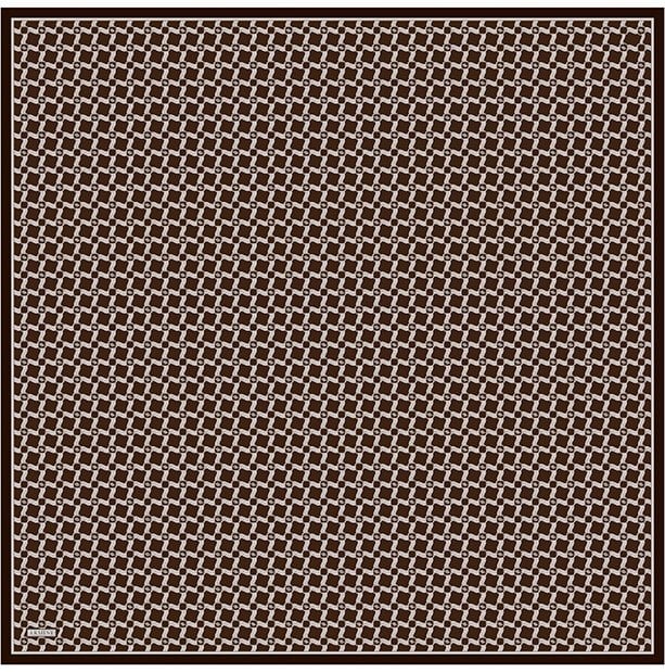 Armine Twill İpek Eşarp 9636-59 Kahvernegi
