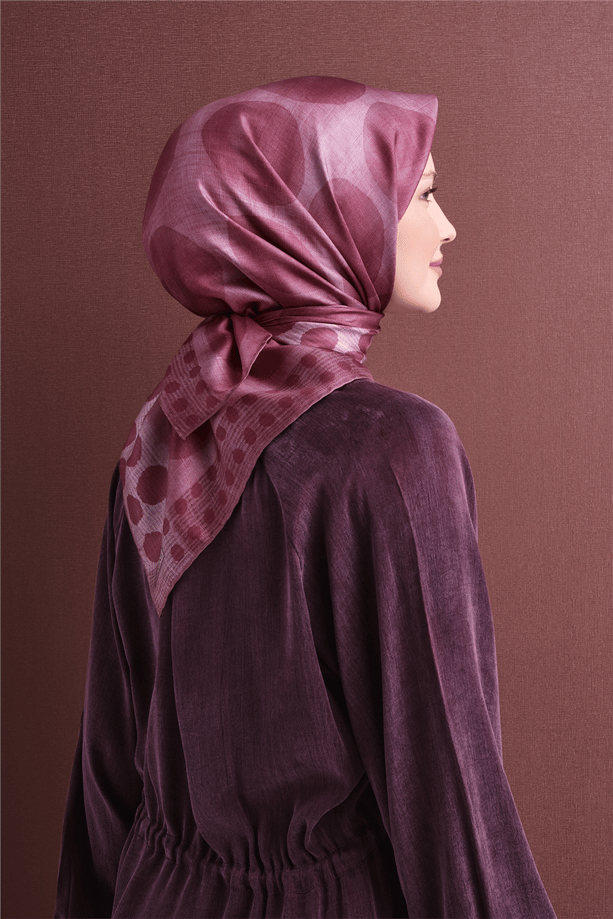 Armine Twill İpek Eşarp 9637-85 Pembe