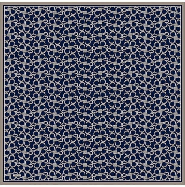 Armine Twill İpek Eşarp 9638-03 Lacivert