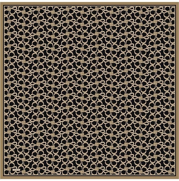 Armine Twill İpek Eşarp 9638-06 Siyah
