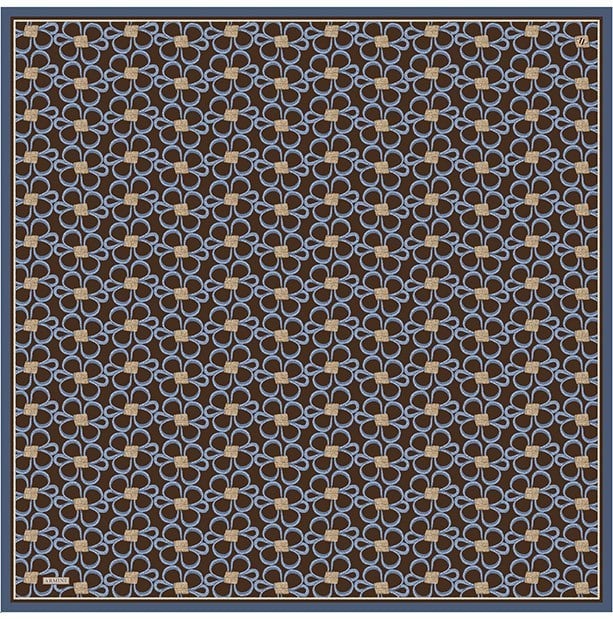 Armine Twill İpek Eşarp 9638-37 Kahverengi