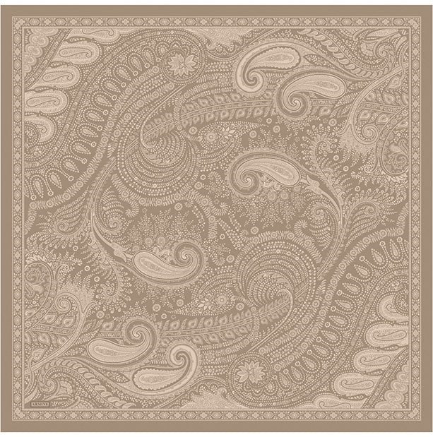 Armine Twill İpek Eşarp 9640-01 Gold