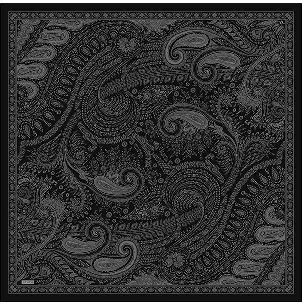 Armine Twill İpek Eşarp 9640-81 Siyah