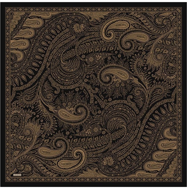 Armine Twill İpek Eşarp 9640-83 Gold