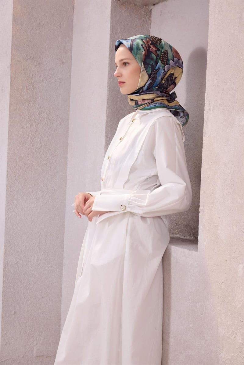 Belli Twill İpek Eşarp 26 Yaz 4216-20 Mint