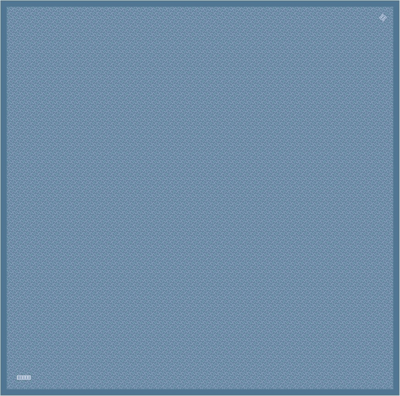 Belli Twill İpek Eşarp 26 Yaz 4317-50 Mavi