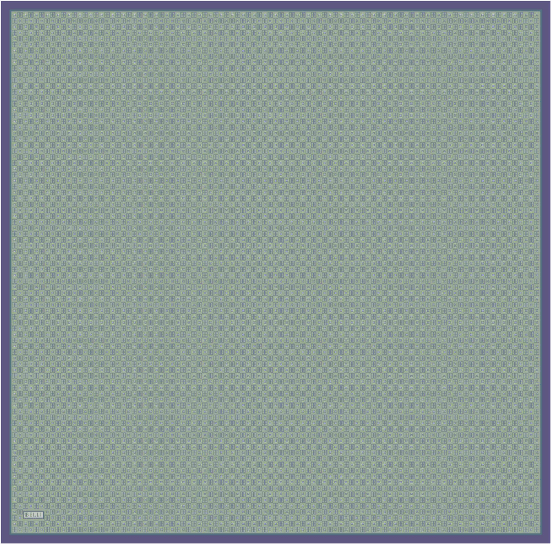Belli Twill İpek Eşarp 4418-84 Yeşil