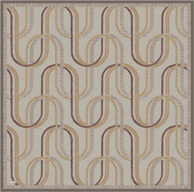 Belli Twill İpek Eşarp 4424-37 Taş